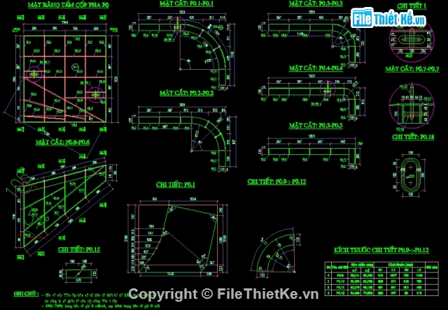 bản vẽ,cốt pha,thiết kế cốt pha,chi tiết cốt pha